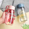 380ml Portable Transparent Water Bottle Lightweight Sports Student Cup 9