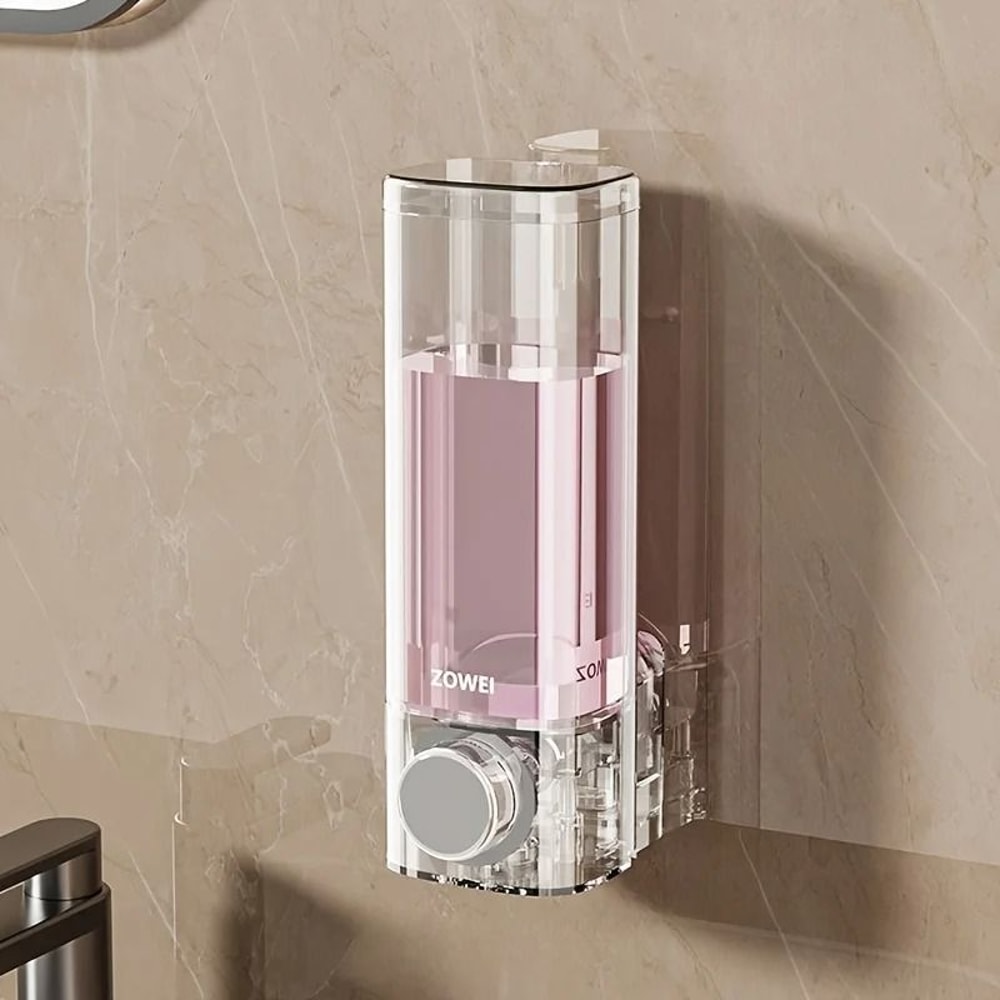 Wall Mounted Soap Dispenser No Drill Adhesive Bathroom And Kitchen Organizer 3