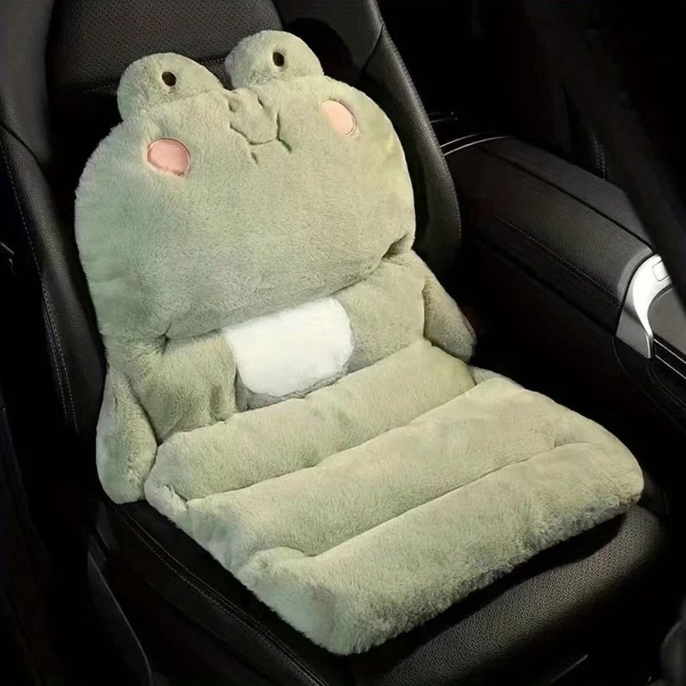 Plush Cartoon Car Seat Cushion Soft Warm Chair Pad For Car And Home 4