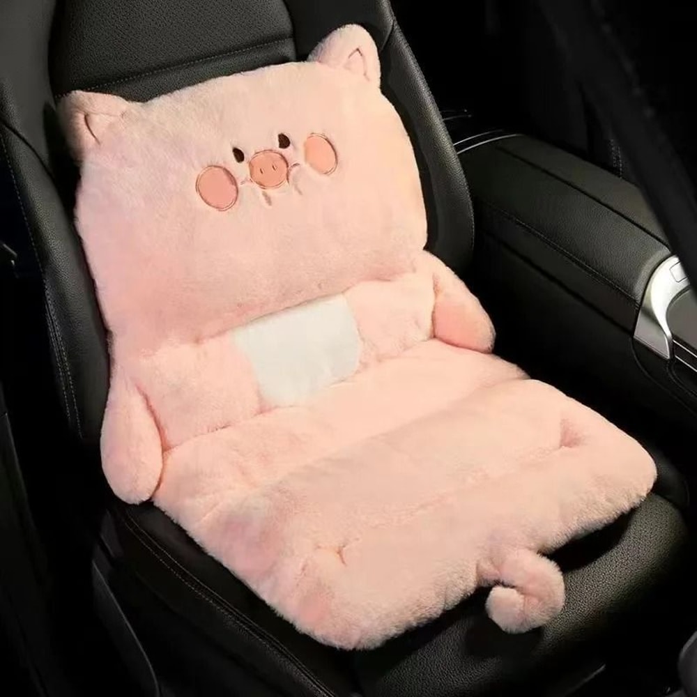 Plush Cartoon Car Seat Cushion Soft Warm Chair Pad For Car And Home 1