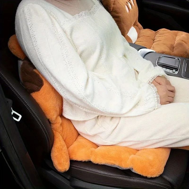 Plush Cartoon Car Seat Cushion Soft Warm Chair Pad For Car And Home 7
