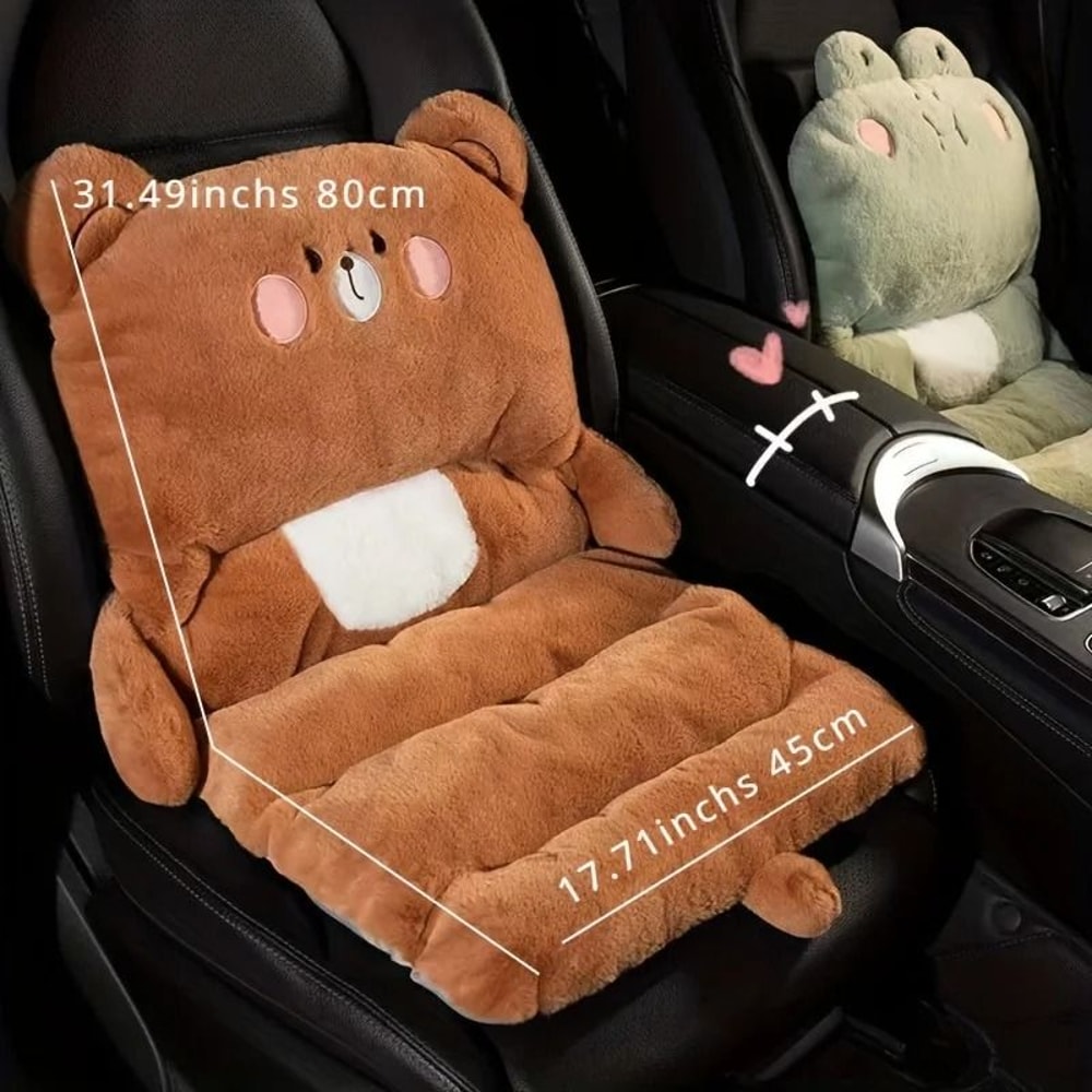 Plush Cartoon Car Seat Cushion Soft Warm Chair Pad For Car And Home 9