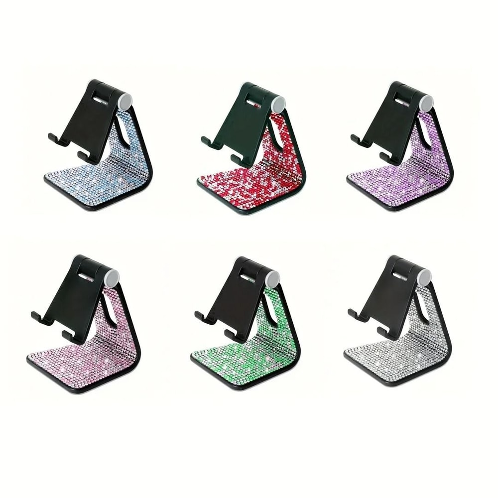 Sparkling Diamond Phone Stand For Desk Adjustable Tablet And Mobile Holder 0