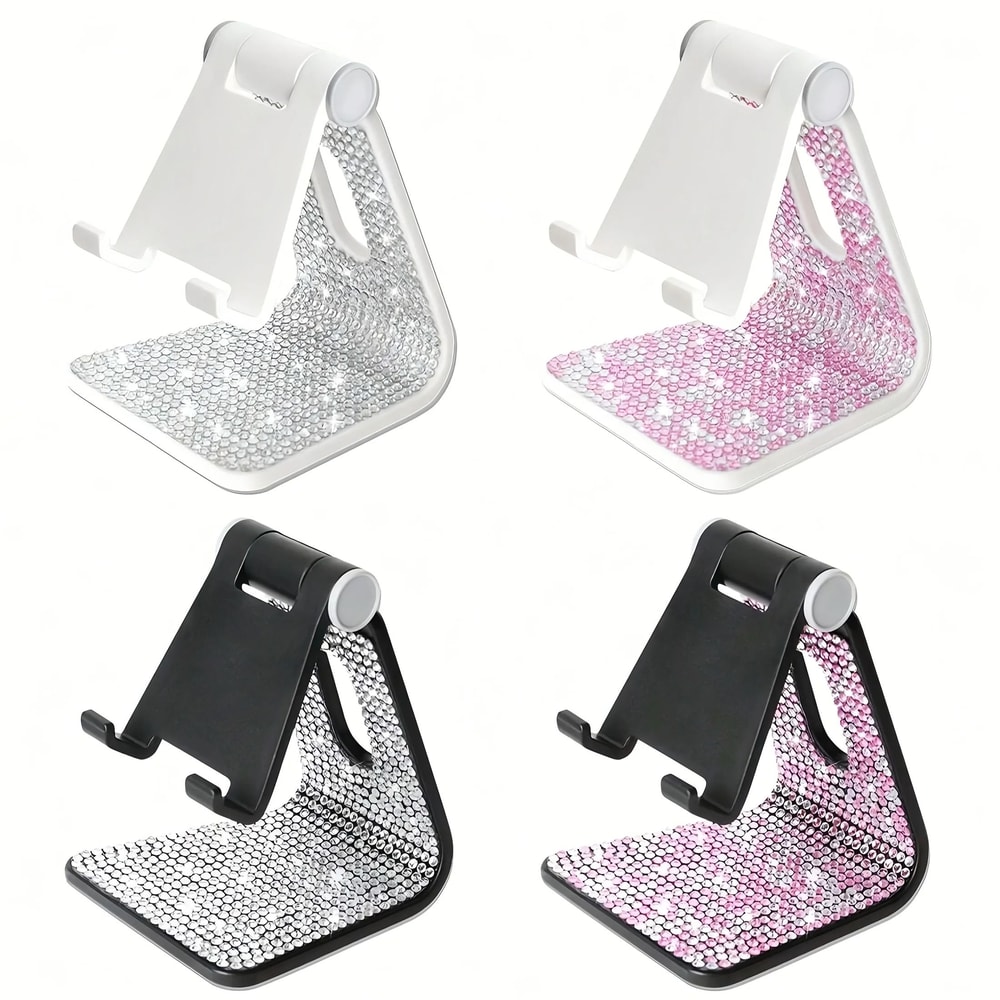 Sparkling Diamond Phone Stand For Desk Adjustable Tablet And Mobile Holder 6