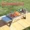 Portable Stainless Steel Folding Charcoal Grill Outdoor BBQ Stove Compact Barbecue Rack 3