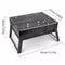 Portable Foldable Charcoal BBQ Grill Outdoor Camping Barbecue Stove Set 2