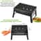 Portable Foldable Charcoal BBQ Grill Outdoor Camping Barbecue Stove Set 3