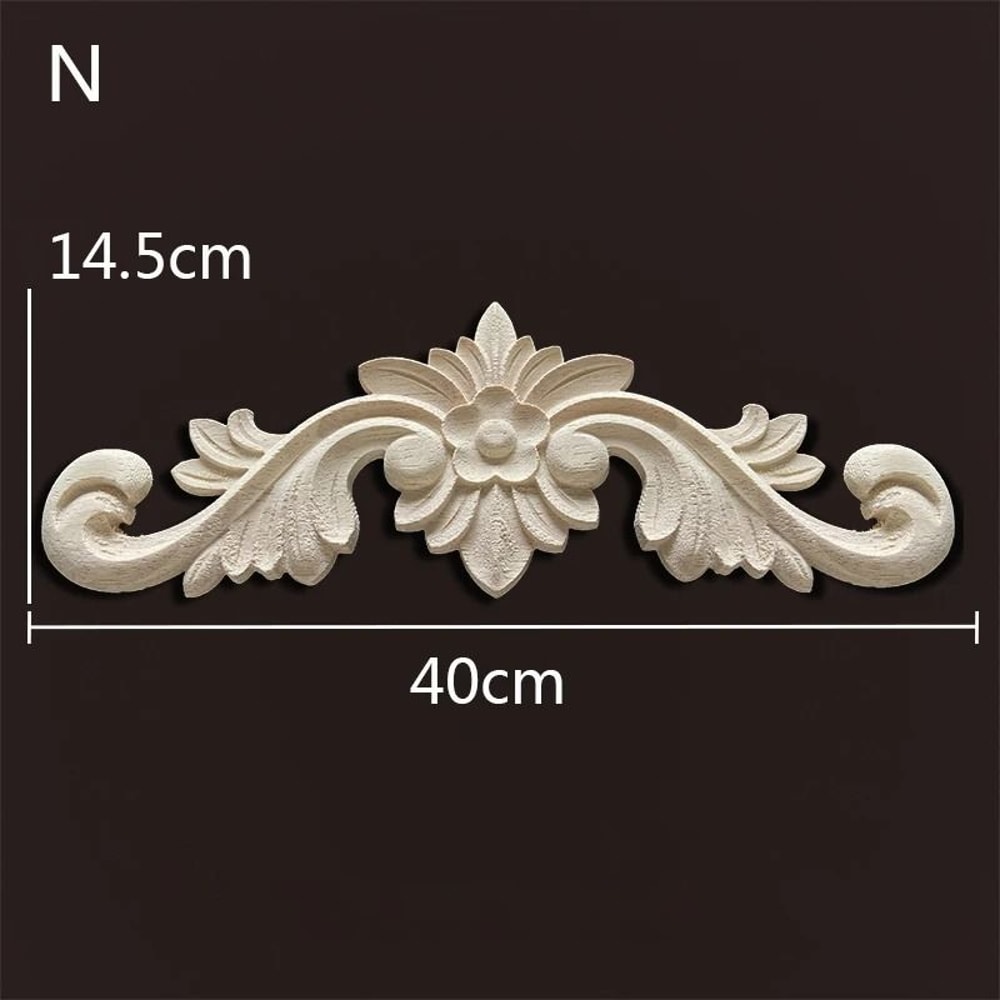 Vintage Carved Wood Appliques Decorative Wood Trim For Furniture And Home Decor 12