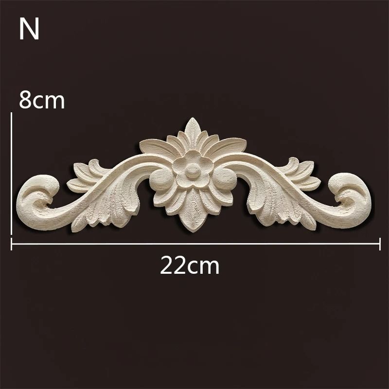 Vintage Carved Wood Appliques Decorative Wood Trim For Furniture And Home Decor 2