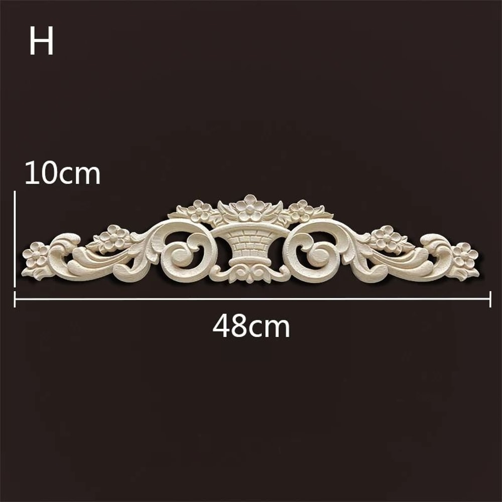 Vintage Carved Wood Appliques Decorative Wood Trim For Furniture And Home Decor 16