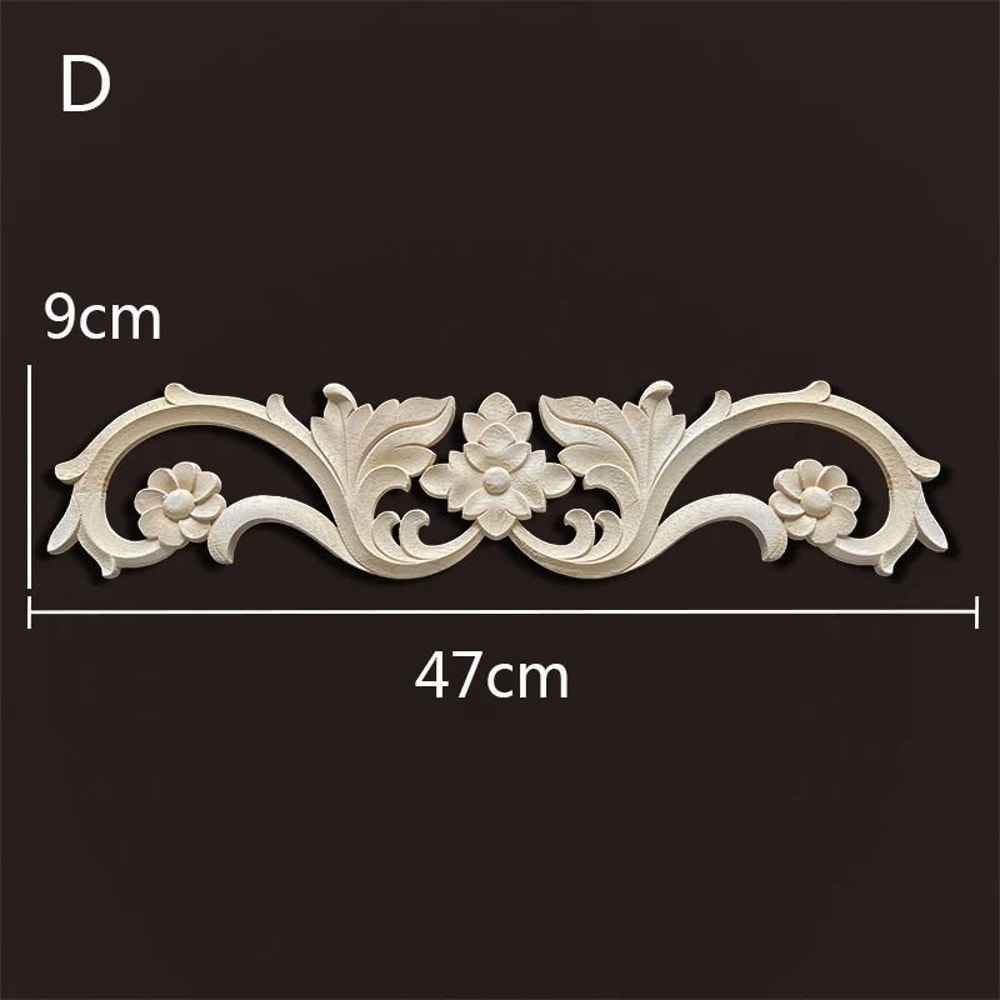 Vintage Carved Wood Appliques Decorative Wood Trim For Furniture And Home Decor 14