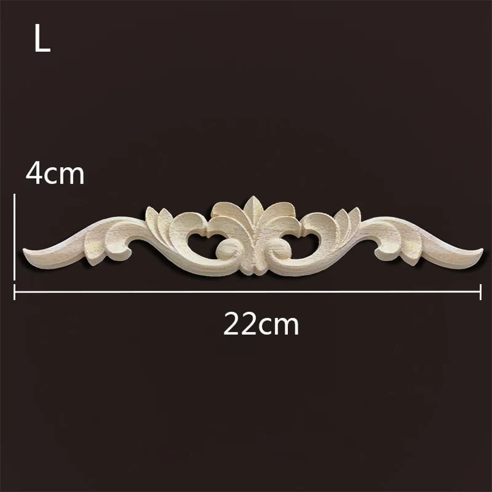 Vintage Carved Wood Appliques Decorative Wood Trim For Furniture And Home Decor 3