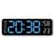 Large Digital Wall Clock LED Display With Temperature Humidity And Week Calendar 2