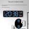 Large Digital Wall Clock LED Display With Temperature Humidity And Week Calendar 5