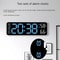 Large Digital Wall Clock LED Display With Temperature Humidity And Week Calendar 5