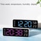 Large Digital Wall Clock LED Display With Temperature Humidity And Week Calendar 8