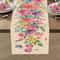 Spring Floral Butterfly Linen Table Runner For Dining And Wedding Decor 3