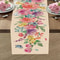 Spring Floral Butterfly Linen Table Runner For Dining And Wedding Decor 3