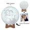 Custom 3D Printed Moon Lamp Personalized Photo Night Light Gift 9