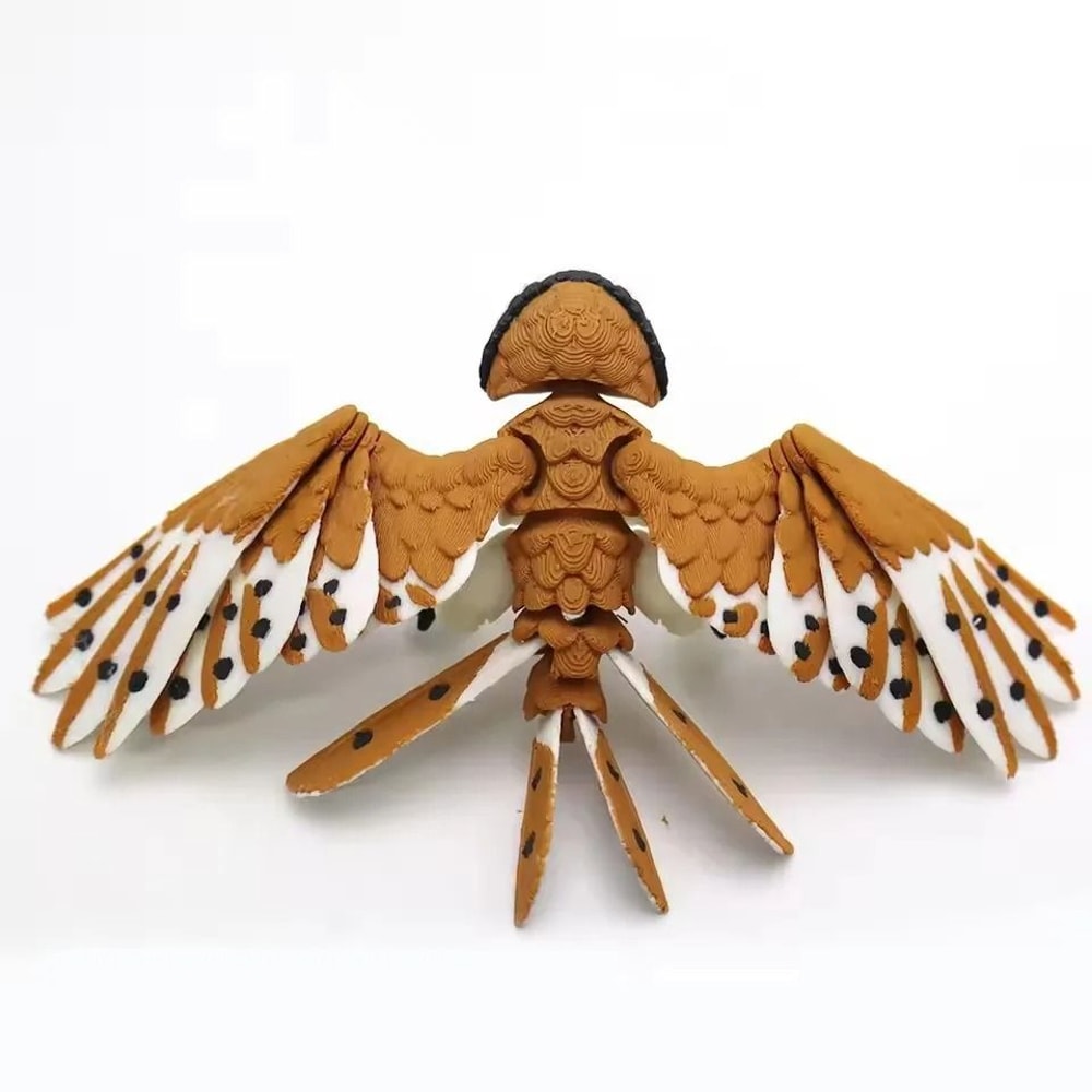 3D Printed Eagle Hawk Movable Bird Figurine For Home Decor And Display 3