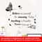 Inspirational Wall Stickers With Butterfly Decals Removable Motivational Wall Decor 5