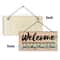 Rustic Welcome Wooden Wall Hanging Sign Farmhouse Door Decor 2