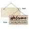 Rustic Welcome Wooden Wall Hanging Sign Farmhouse Door Decor 2