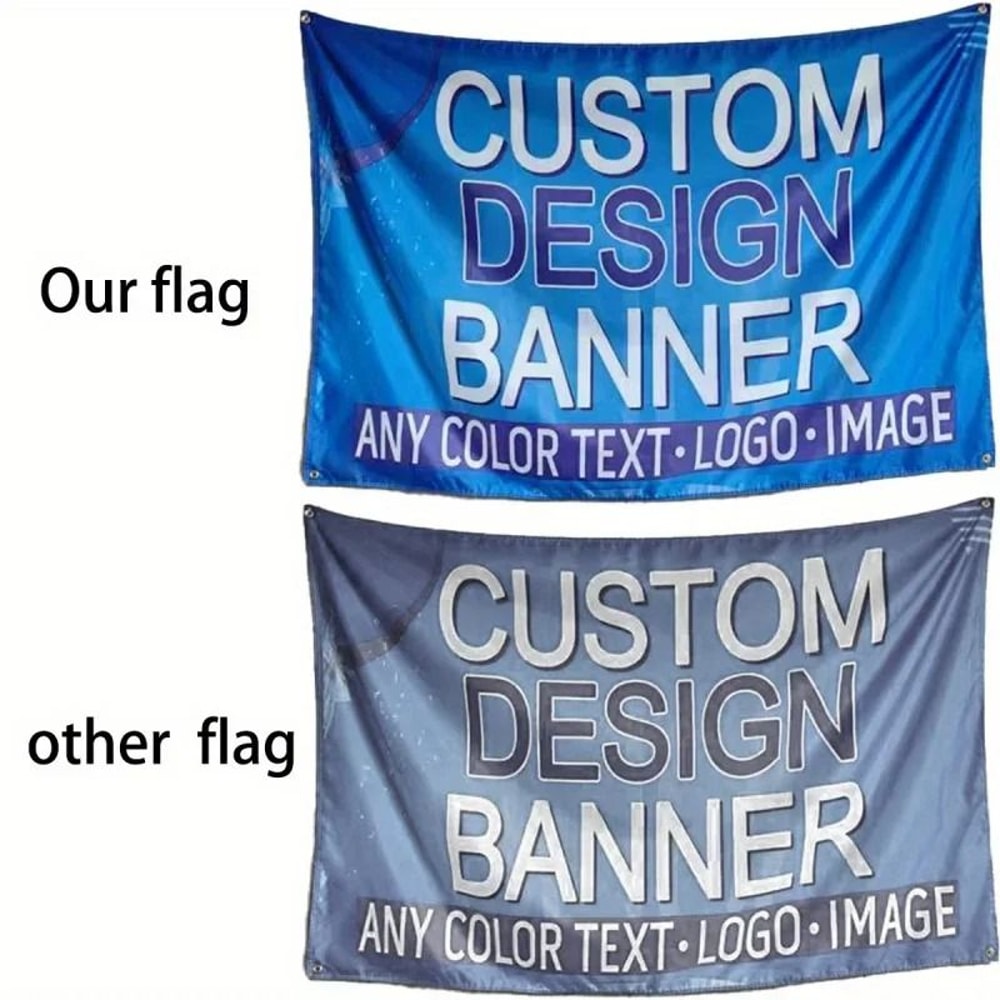 Custom Polyester Banner Personalized Indoor Outdoor Hanging Sign 9