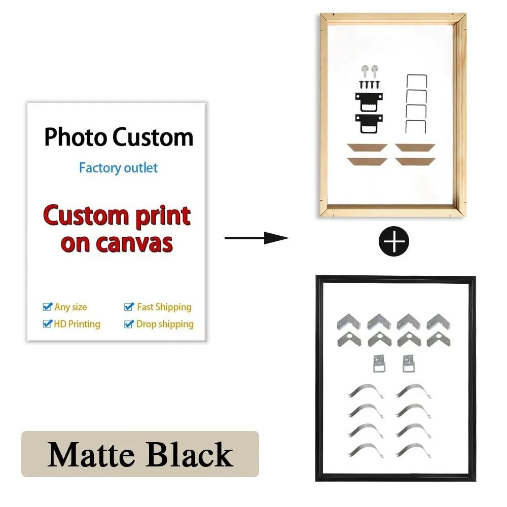 Custom Canvas Print Personalized Photo Wall Art Large HD Poster 7