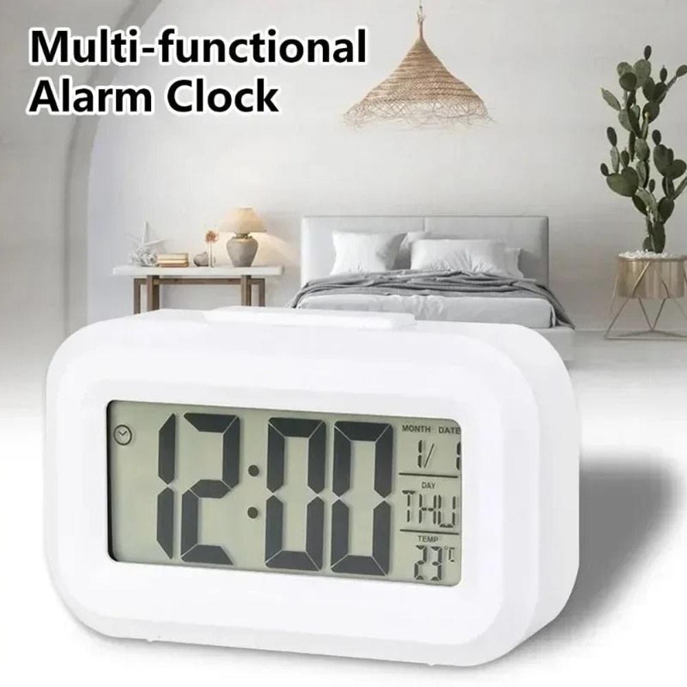 LED Digital Alarm Clock With Calendar Backlight Multifunction Desk Clock 8