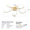 Modern LED Chandelier Chrome Gold Ceiling Light Fixture For Living Room 6
