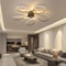 Modern LED Chandelier Chrome Gold Ceiling Light Fixture For Living Room 11