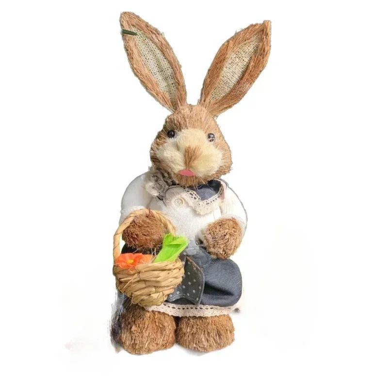 Easter Bunny Decoration Cute Rabbit Figurine Holiday Home Decor 7