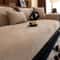 Minimalist Chenille Sofa Cover Anti Slip Couch Protector All Season Slipcover 5