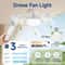 Modern LED Ceiling Fan With Light Remote Control 3 Speed Adjustable 4