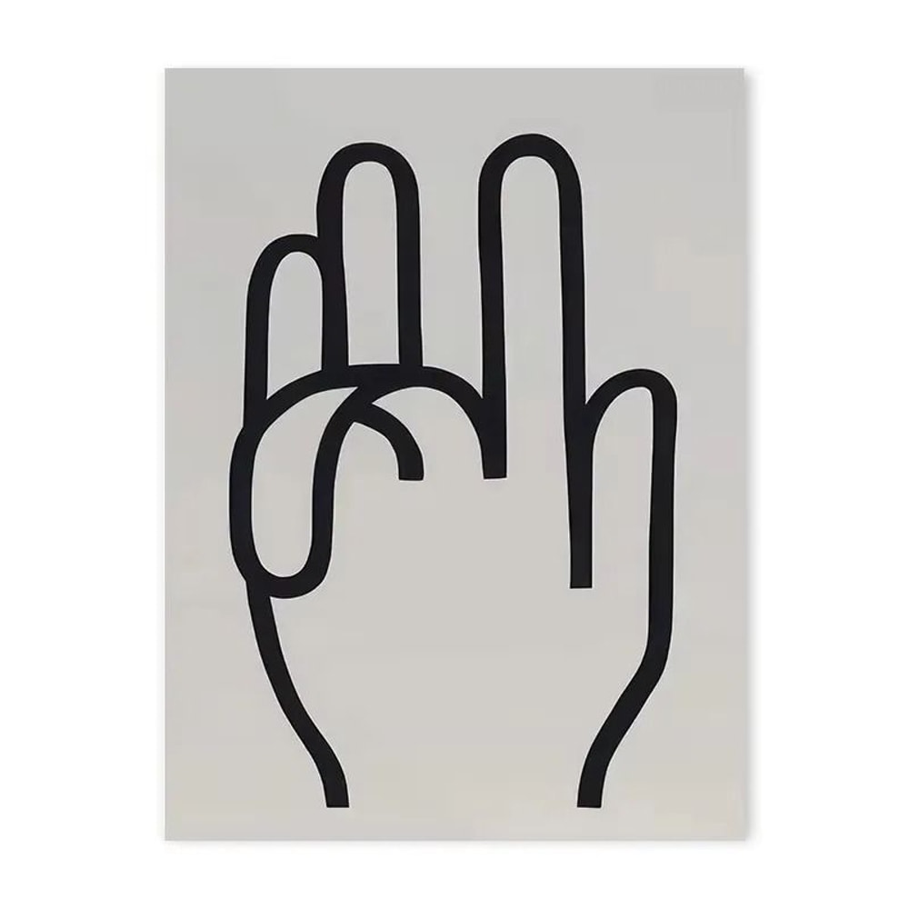 Modern Abstract Blue Waves Poster Open Your Mind Wall Art Print 10