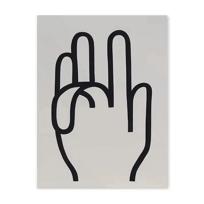 Modern Abstract Blue Waves Poster Open Your Mind Wall Art Print 10