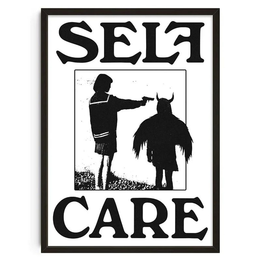 Retro Abstract Canvas Wall Art Nourishing Soul Aesthetic Poster Print 22