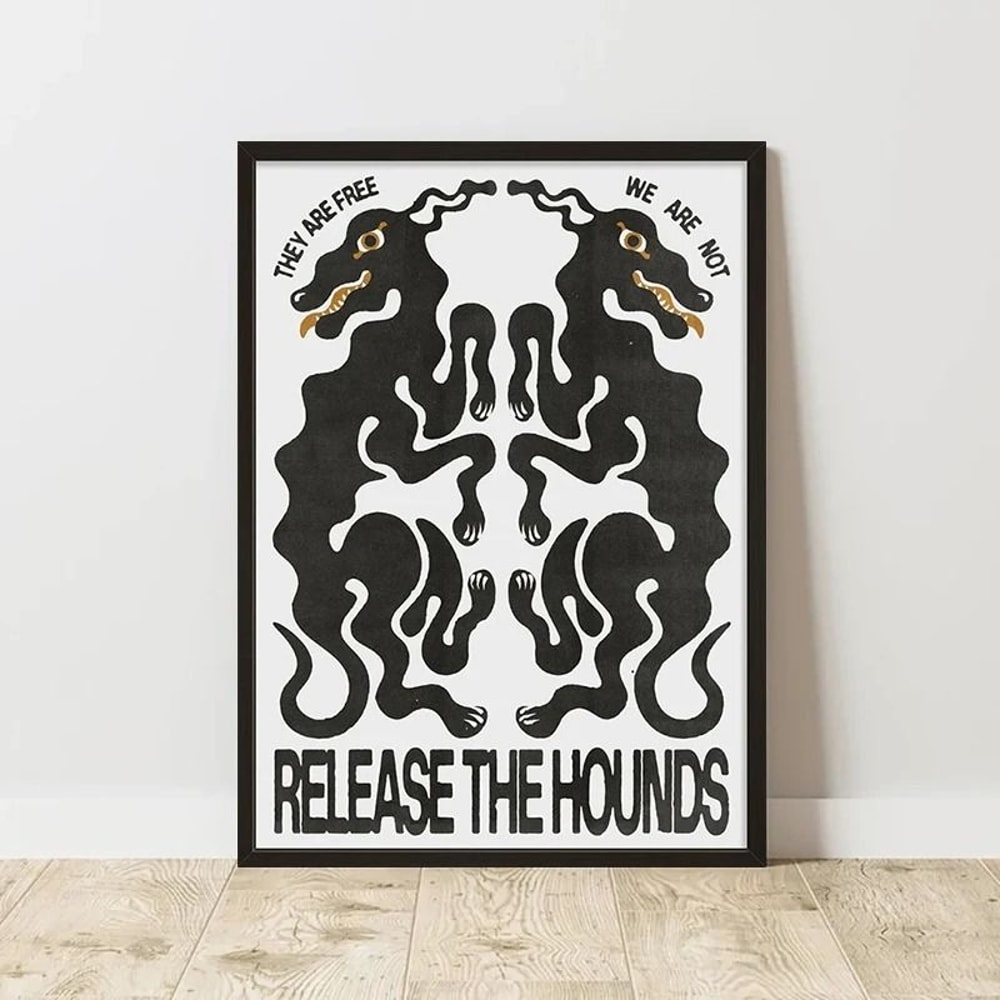 Classic Retro Abstract Canvas Poster Frameless Wall Art Print 24