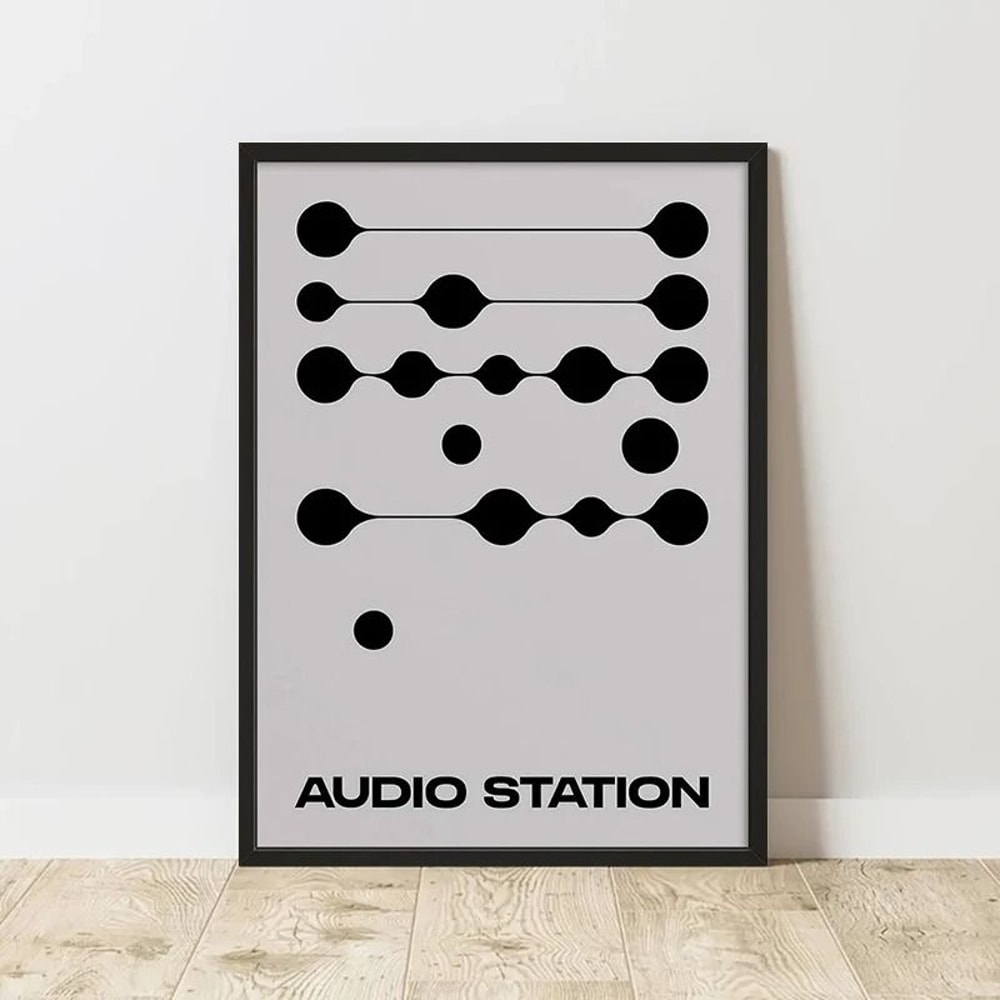 Classic Retro Abstract Canvas Poster Frameless Wall Art Print 27