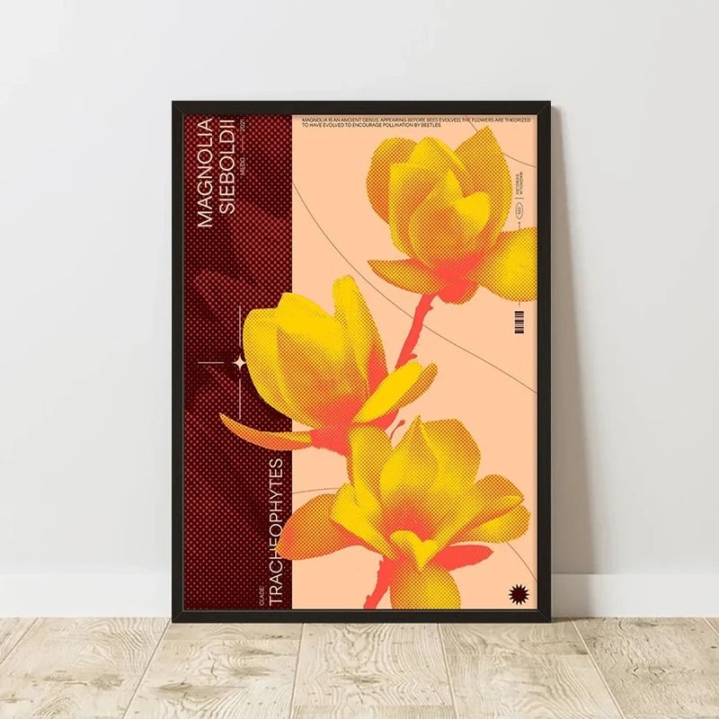 Classic Retro Abstract Canvas Poster Frameless Wall Art Print 28