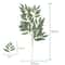 10PCS Artificial Ruscus Greenery Stems Faux Leaves Wedding Decor 1