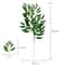 10PCS Artificial Ruscus Greenery Stems Faux Leaves Wedding Decor 2