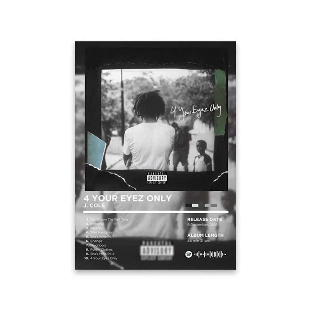 Retro Rap Album Cover Canvas Poster Music Wall Art Print 4