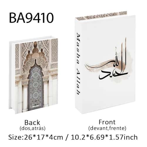 Islamic Decorative Book Storage Box Luxury Coffee Table Organizer