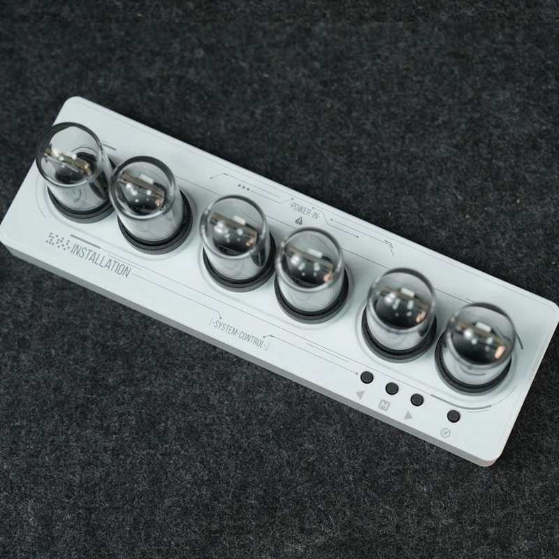 WiFi RGB Nixie Tube Alarm Clock Smart IPS Display Gaming Desk Clock 2