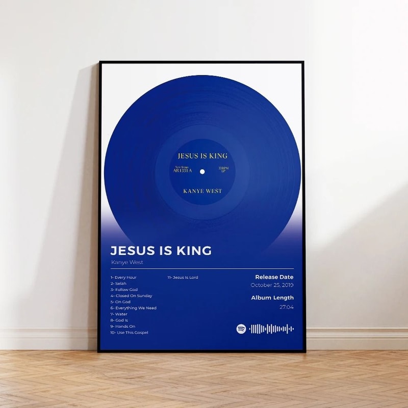 Kanye West Album Canvas Poster Hip Hop Wall Art Aesthetic Music Room Decor 6