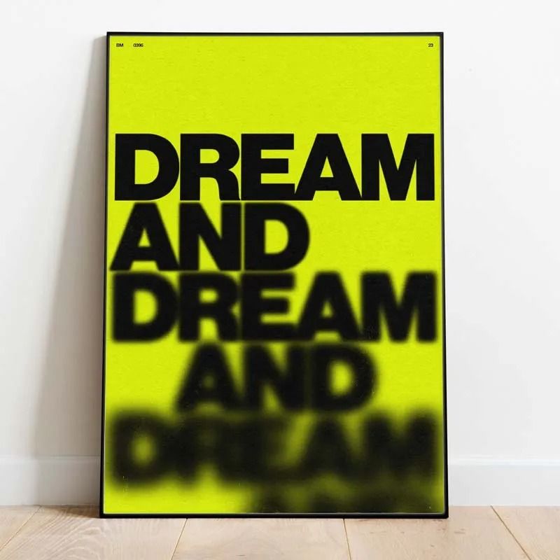 Inspirational Quote Canvas Wall Art Modern Calligraphy Poster For Home Decor 1