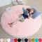 Fluffy Round Shaggy Rug Soft Plush Carpet For Bedroom Living Room Decor 8