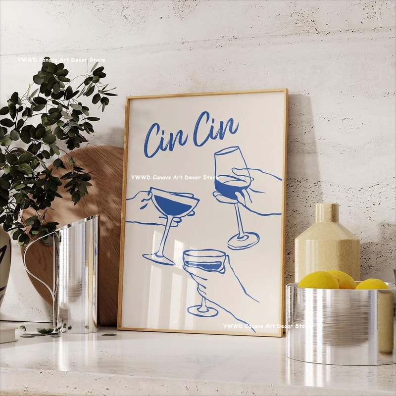 Bon Appetit Coffee Canvas Wall Art Modern Kitchen Poster Espresso Decor Print 12